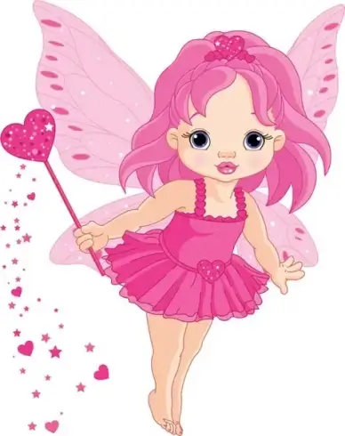 cute princess design vector set