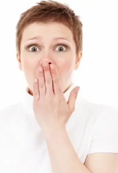 cute surprised female