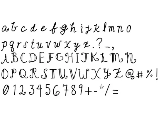 Cute Writing