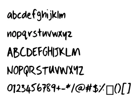 Dans Hand Writing