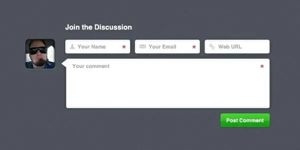 Dark Comment Form
