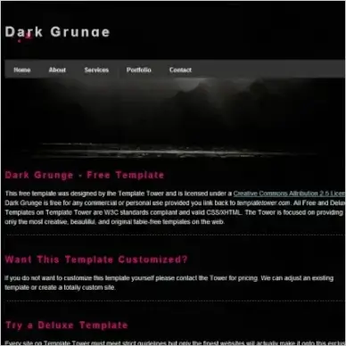 Dark Grunge Template