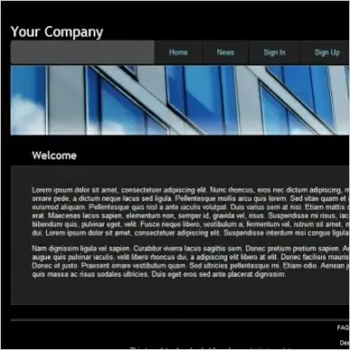Dark Theme Template
