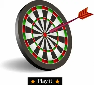 Darts board goal target