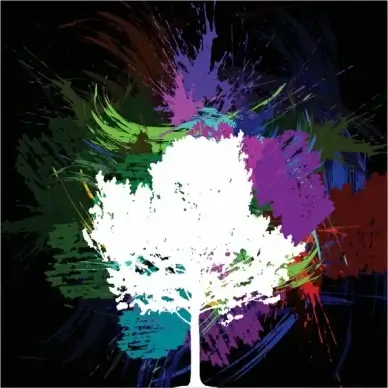 darts bullseye colorful background vector brush marks