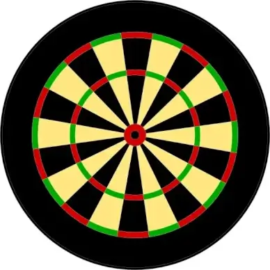 Dartstarget clip art