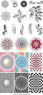decor swirl templates india tribe kaleidoscope shapes