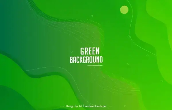 decorative abstract background template green monochrome