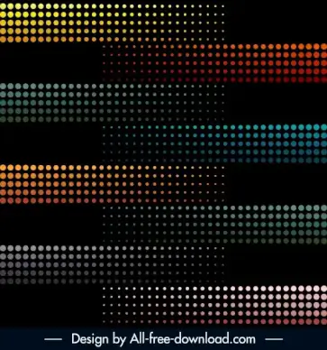 decorative background colored circles lights effect horizontal layout