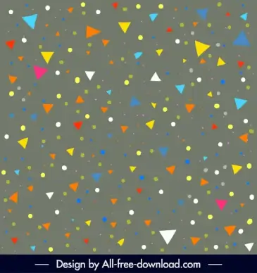 decorative background colorful geometric triangle circles design