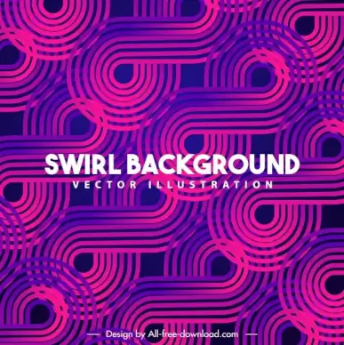 decorative background dark pink violet bending swirled shapes