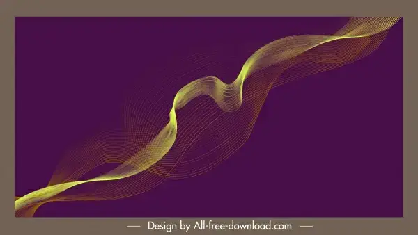 decorative background dynamic 3d waving lines