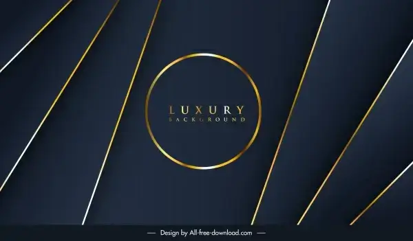 decorative background luxury golden dark lines circle decor