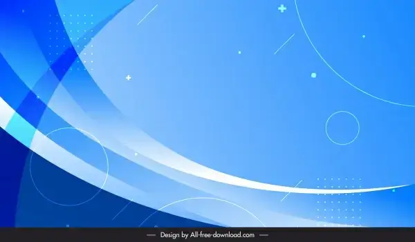 decorative background template modern dynamic blue design