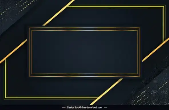 decorative background template shiny luxury dark frames sketch
