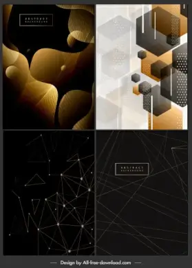 decorative background templates modern abstract geometric decor