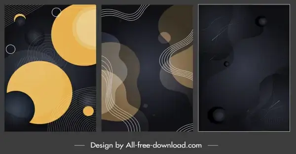 decorative background templates modern elegant dark decor