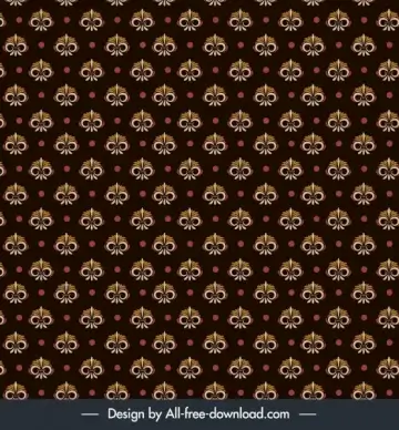 decorative cover background template dark elegant repeating design