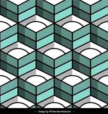 decorative pattern 3d symmetric geometric decor