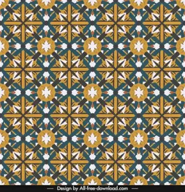 decorative pattern colorful flat symmetric repeating illusion