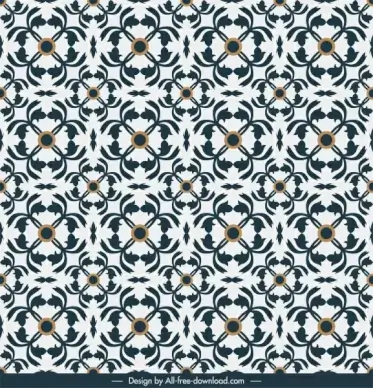 decorative pattern illusive symmetric repeating shapes