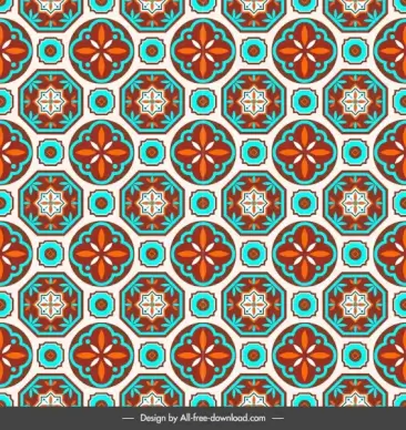 decorative pattern template classical repeating symmetrical flora decor