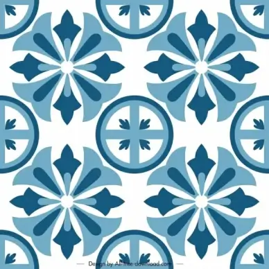 decorative pattern template classical symmetrical flat decor