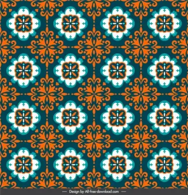 decorative pattern template dark classical repeating symmetrical illusion