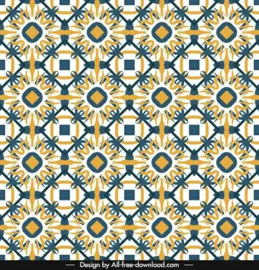 decorative pattern template flat repeating symmetrical seamless decor