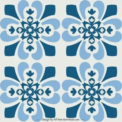 decorative pattern template repeating classical flowers decor