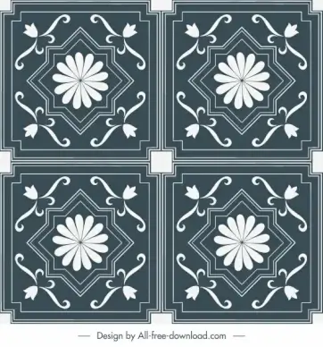 decorative pattern templates elegant classical symmetrical shapes