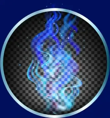 delusion background blue smoke checkered decor shiny circle