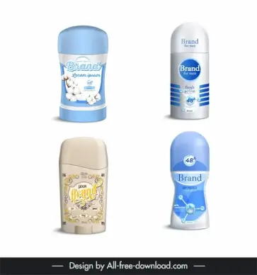  deodorant roll bottle packaging template collection elegant decor