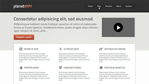 Design Agency Layout PSD