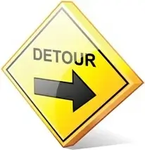 detour right