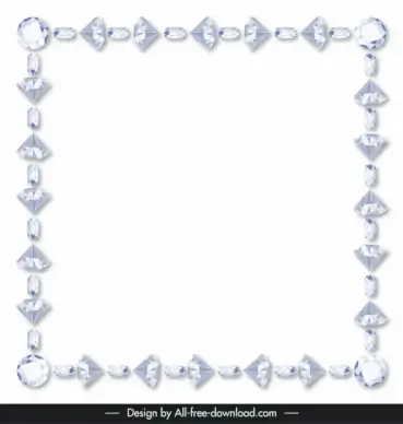 diamond border clipart luxury symmetric repeating