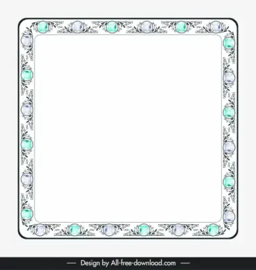 diamond border clipart template symmetric repeating decor
