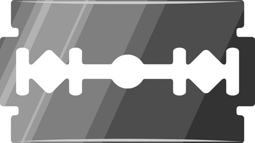 different blades design elements vector set