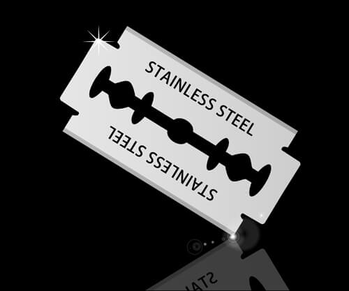 different blades design elements vector set