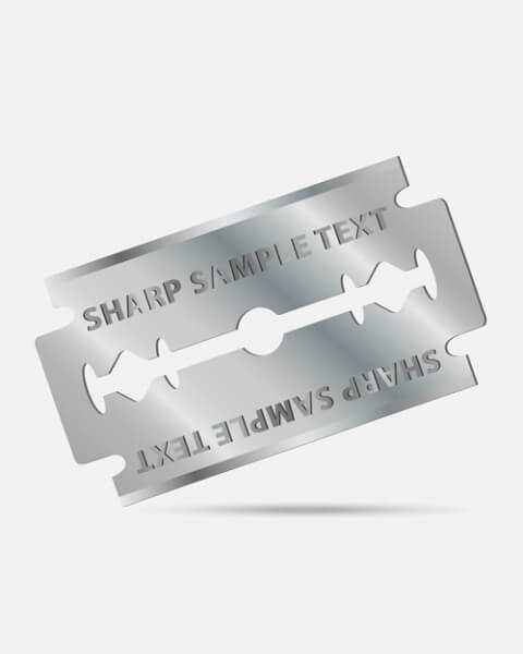 different blades design elements vector set