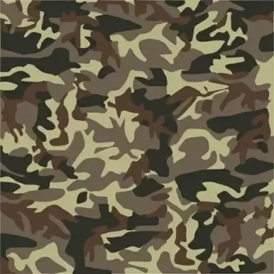 different camouflage pattern design vector set