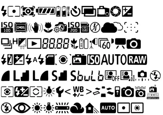 Digital Camera Symbols