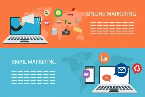 digital marketing banners computer icon horizontal design