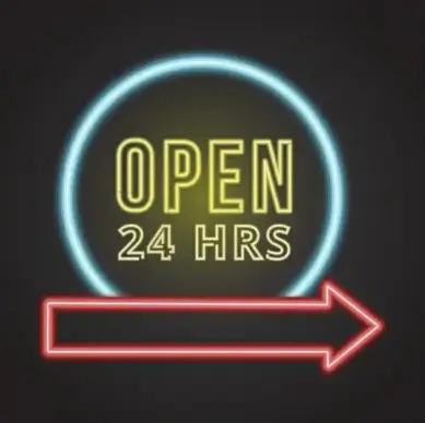 direction sign design bright neon decor arrow icon