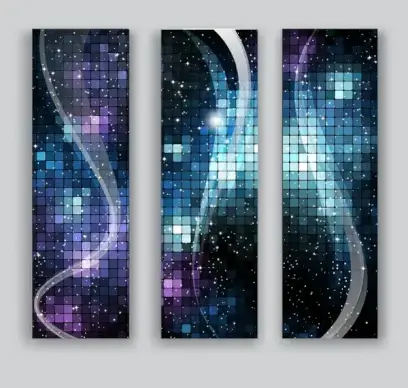 disco light banner background