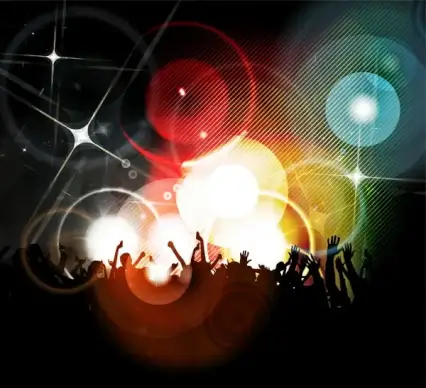 disco party abstract background