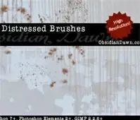 Distressed Photoshop Brushes