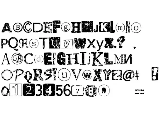 Distressed Ransom Note