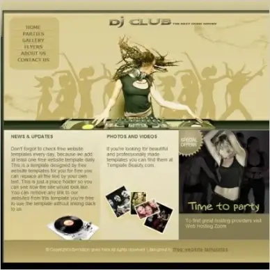 Dj Club Template