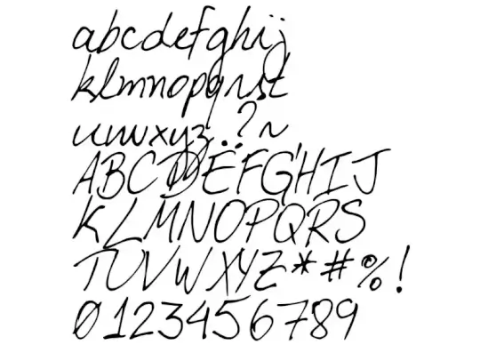 DJB My Boyfriend's Handwriting